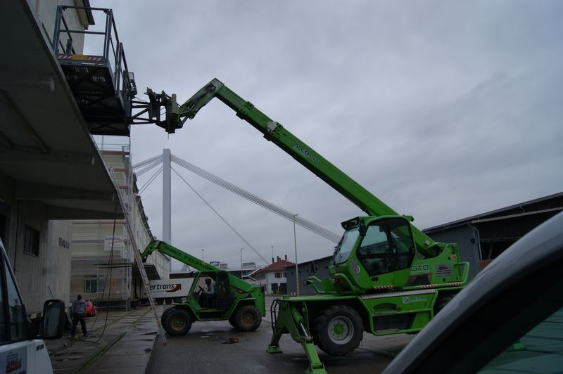 Arbeiten am Hafen Mannheim Affeld GmbH